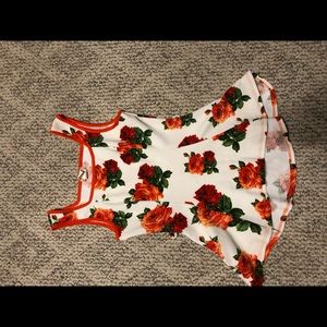 Floral peplum
